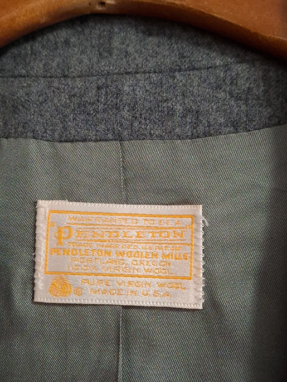 Vintage Pendleton Wool Blazer Size 10 Gray - Picture 2 of 5